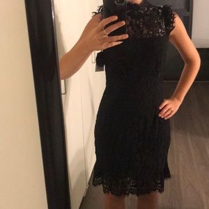 SOLD Pink Lily Black lace dress- NEW with tags